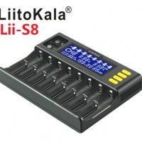 LiitoKala Engineer Lii-S8 Професионално Смарт Универсално Зарядно за 10 х Броя Акумулаторни Батерии, снимка 11 - Аксесоари за електронни цигари - 32698581
