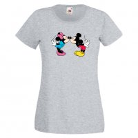 Дамска тениска Mickey & Minnie 8 Мини Маус,Микки Маус.Подарък,Изненада,, снимка 4 - Тениски - 36526286