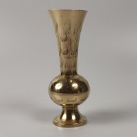 Малка ваза месинг, снимка 1 - Антикварни и старинни предмети - 43885307