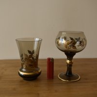 Ваза и чаша от калиево стъкло 1980 г, снимка 12 - Вази - 43945562
