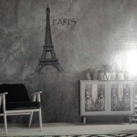 Стикер за стена - Айфелова кула с надпис Париж, снимка 2 - Декорация за дома - 28166359
