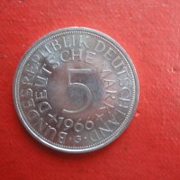 5 марки 1966 сребърна монета Германия, снимка 6 - Нумизматика и бонистика - 39941366