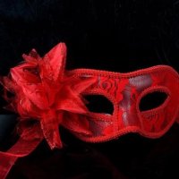 червена твърда Домино маска за лице очи карнавал парти