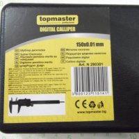 Шублер "topmaster" дигитален 150 х 0,01 мм нов, снимка 8 - Шублери - 38077612