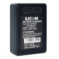 Зарядно устройство SJCAM за батерии SJ360, За 2 батерии, USB кабел, снимка 3 - Батерии, зарядни - 27855270