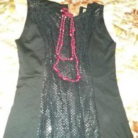 Дамска официална къса рокля в черен цвят , снимка 2 - Рокли - 27943019