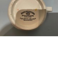 Прекрасна ретро кана от фин костен порцелан декоративен стил за мляко оригинал от 1940г.Англия, снимка 14 - Антикварни и старинни предмети - 44106550