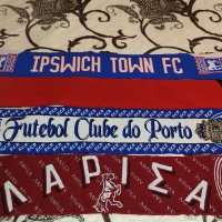 Футболни шалове Ipswich Town, Man. UTD, FC Porto, Inter, Neuchatel Xamax, AEL Larissa, снимка 1 - Футбол - 43887221