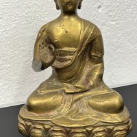 Уникална стара бронзова Буда / будизъм. №4777, снимка 3 - Други ценни предмети - 43073429
