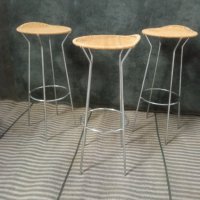 Дизайнерски италиански бар столове, снимка 1 - Столове - 42662085