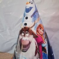 Замръзналото Кралство Елза и Анна frozen картонена парти шапка шапки рожден ден, снимка 3 - Други - 20757544