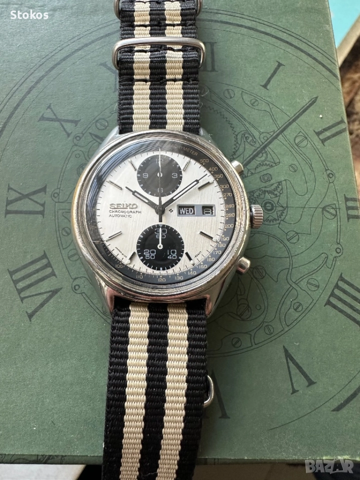Seiko Panda chronograph 6138-8020, снимка 1