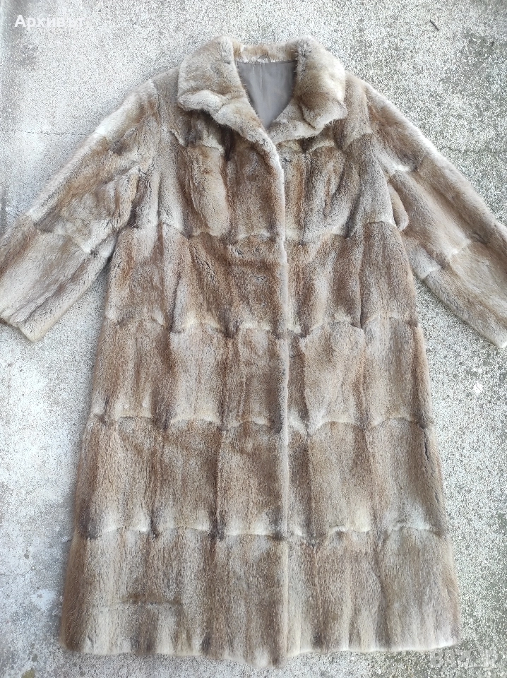 Луксозно дамско палто от естествен косъм, снимка 1