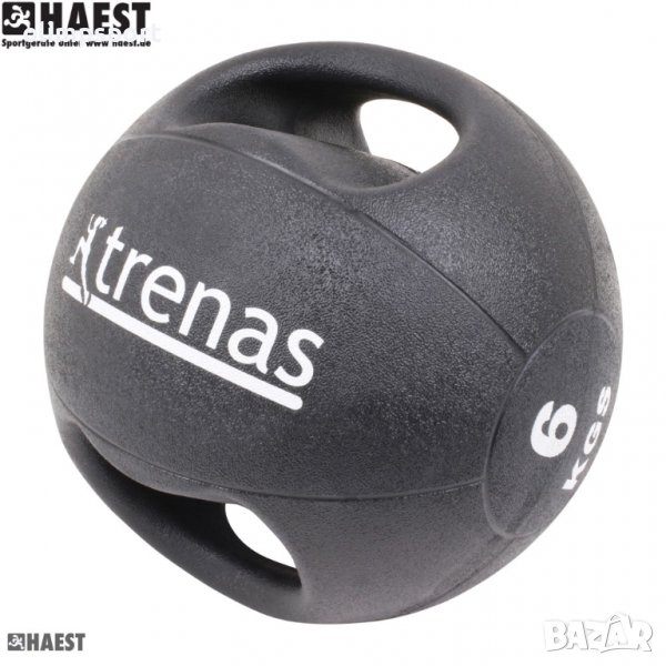 Професионална медицинска топка с две дръжки, произведена от Trenas – Германия, снимка 1
