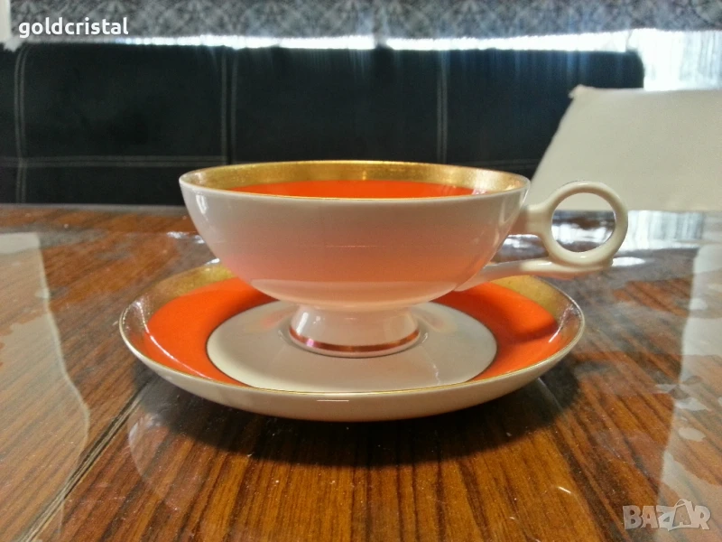 стар немски порцелан чаша за чай кафе , снимка 1