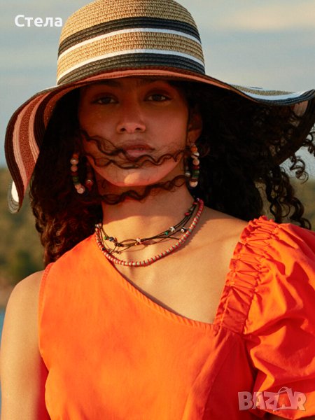 Дамска лятна шапка, голяма перферия, нова, с етикет, снимка 1