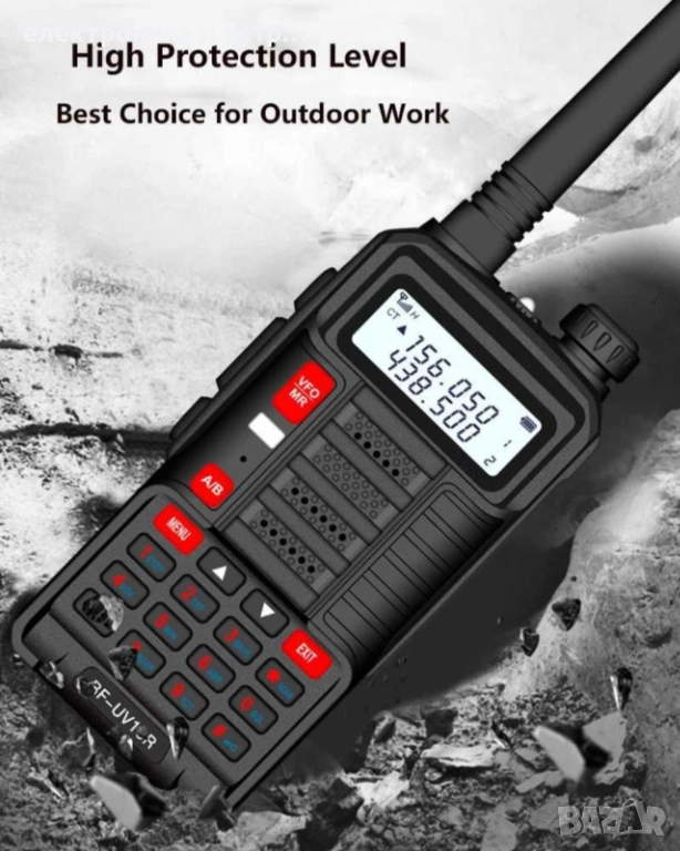 Baofeng BF-UV10R Plus 20W 8800mAh Радиостанция 128 канала LED фенерче , снимка 1