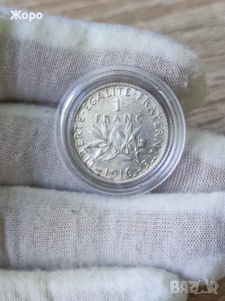 1 франк 1916 година Франция , снимка 1