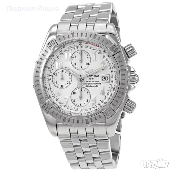 Мъжки часовник BREITLING Chronograph Automatic White НОВ - 9799.99 лв., снимка 1