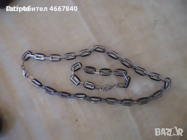гривна и синджир комплект 55 см - 22 см, снимка 1