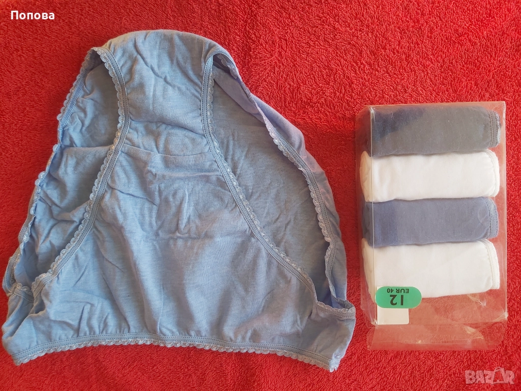 Дамски памучни пликчета / гащи/ лот 5бр., снимка 1