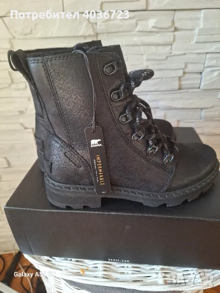 Дамски зимни боти естествена кожа номер 36, снимка 1