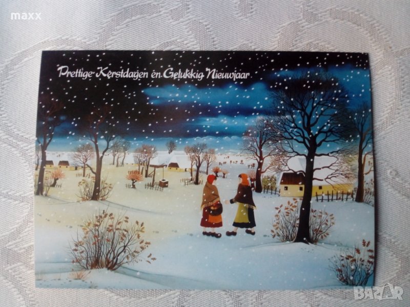 Картичка зима Presttige Kerstdagen en Gelukkig Nieuwajaar 35, снимка 1