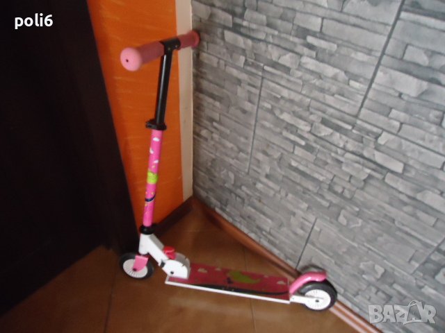 розова тротинетка за момиче , снимка 1