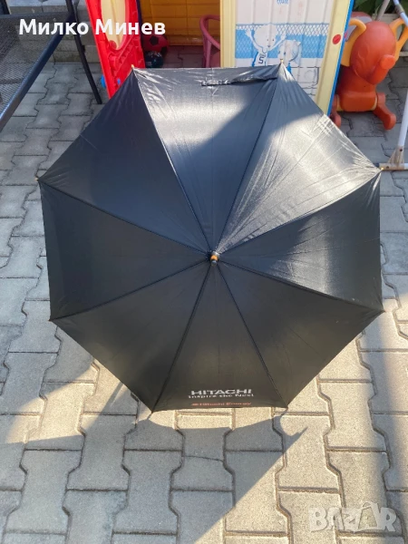 Чадър с дървена дръжка, снимка 1