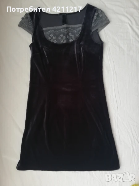 Дамска елегантна рокля( кадифе), снимка 1