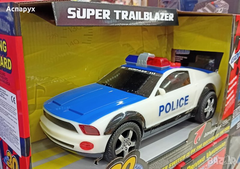 Детска Полицейска кола със звук и светлина 30 см, снимка 1