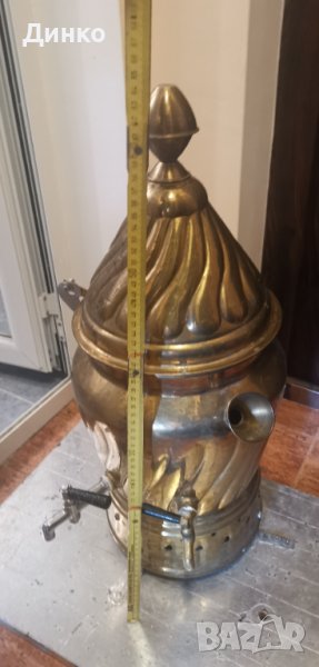 Голям турски самовар височина 65см. на газ , снимка 1