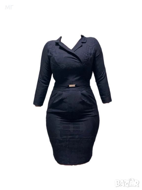 Тъмно синя елегантна рокля M р-р, снимка 1