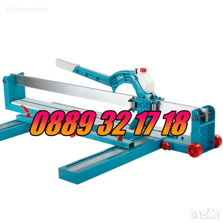 Релсова машина за рязане на плочки с лазер 1200 мм с 2 бр. ножчета, снимка 1