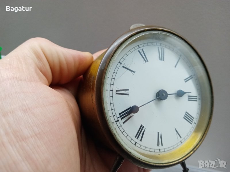 Бронз,порцелан,каретен часовник , снимка 1