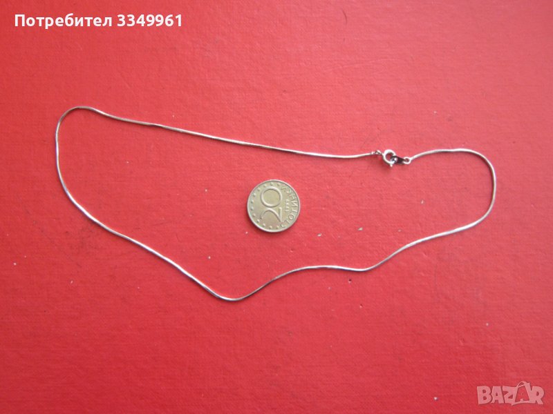 Уникална сребърна верижка колие 925 проба  15, снимка 1