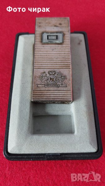 Посребрена запалка Maxim Jubileum Signatron, снимка 1