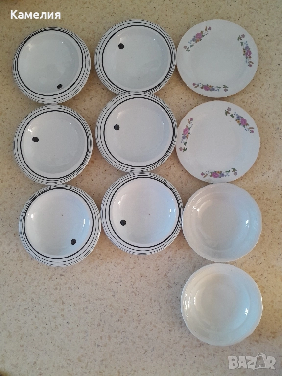 Лот: чинии от различни сервизи, снимка 1
