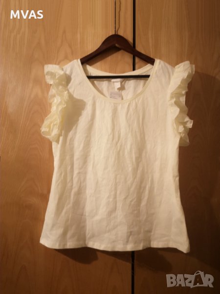 Нова - 45% H&M жълта лятна блузка L размер, снимка 1