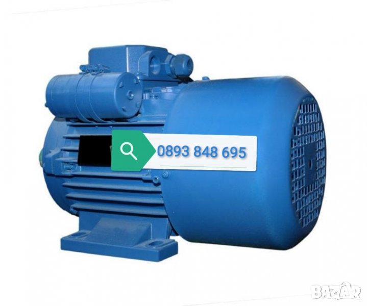 Ел. ДВИГАТЕЛ МОНОФАЗЕН ЕЛЕКТРОМОТОР 4КВ 3000 ОБОРОТА РУСИЯ С , снимка 1