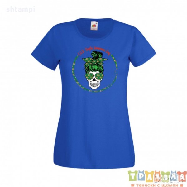 Дамска тениска Свети Валентин Valentines Day Skull Valentine's 13, снимка 1