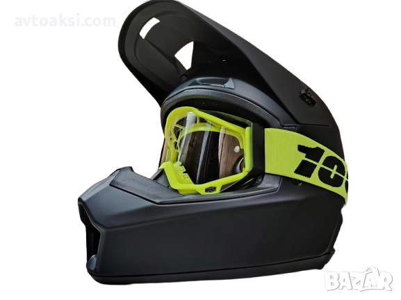 Каска Крос/Атв/Мотор с Очила 100%-10366, снимка 1