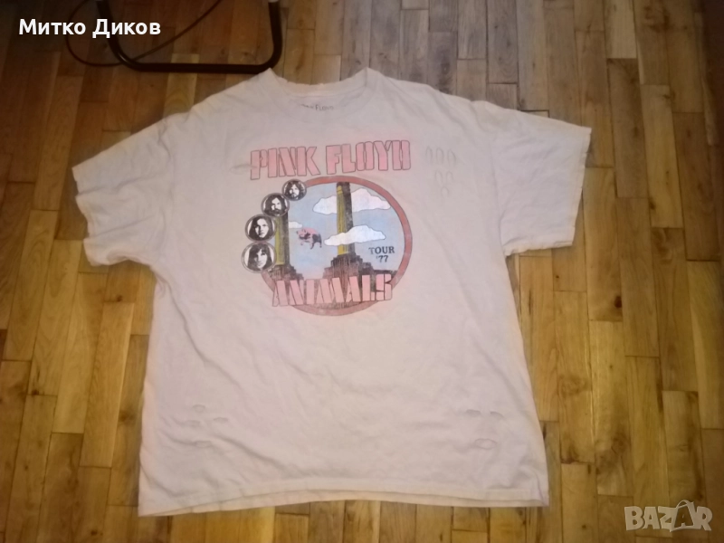 Pink Floyd Animals Tour 1977 Shirt Looks worn тениска като носена изглежда отлична размер Л, снимка 1