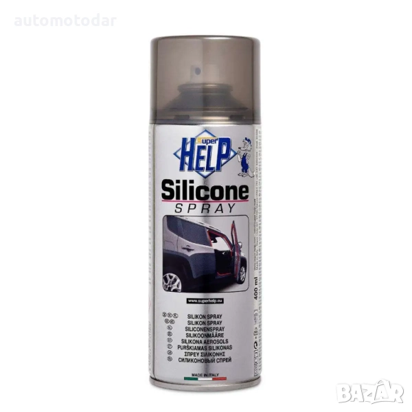 Силикон -спрей за гумени уплътнения SUPER HELP 400 мл, снимка 1