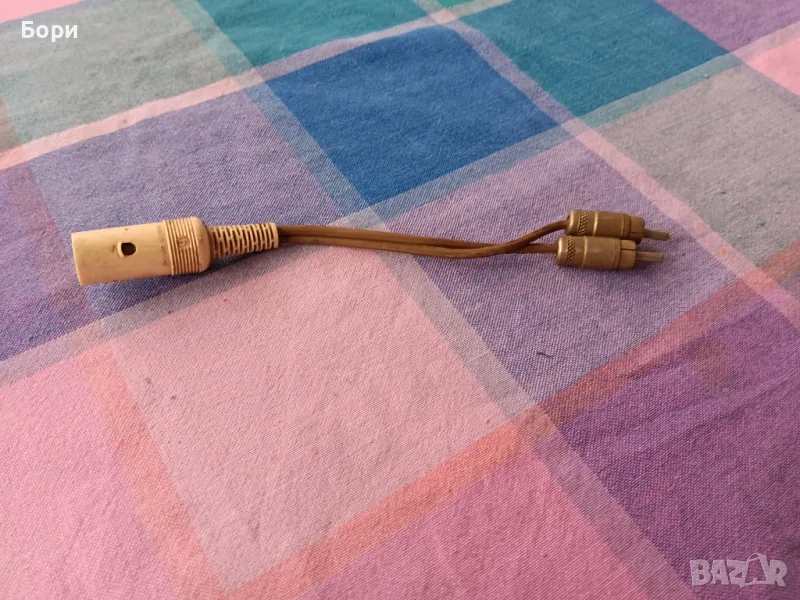 Петица х два чинч/RCA метални, снимка 1