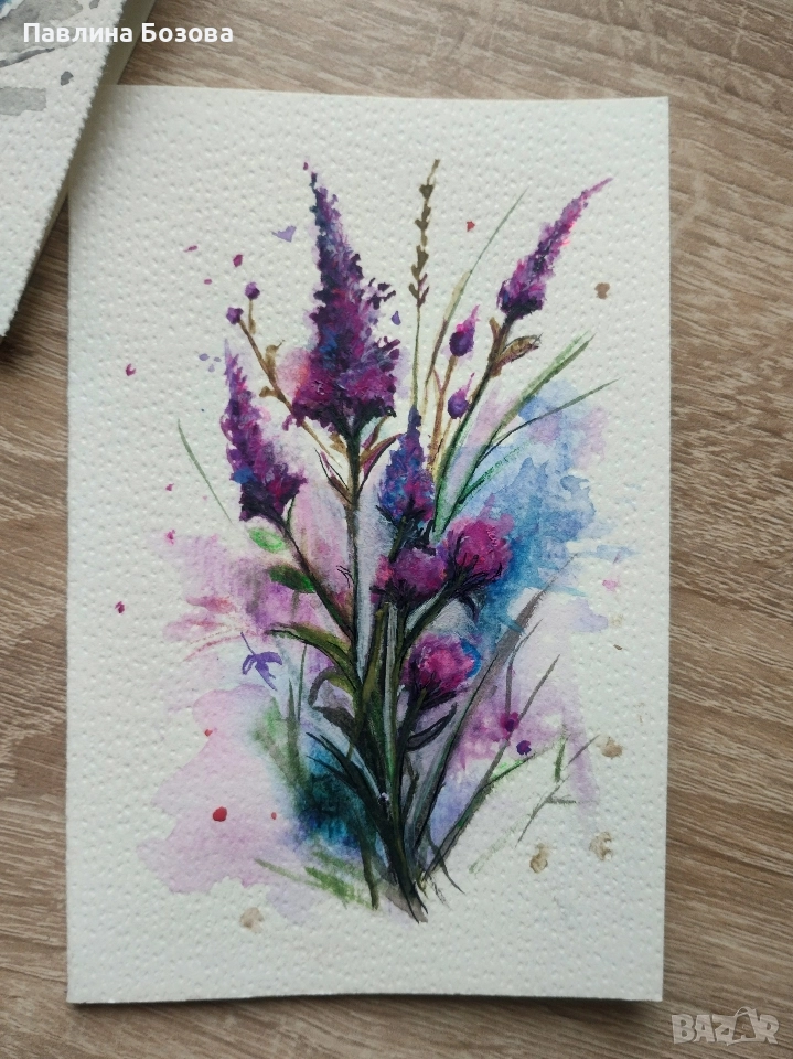 Картички , Лавандула,,, снимка 1