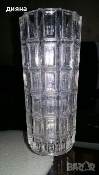 Кристална масивна ваза, снимка 1