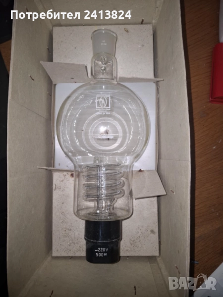 стъклена колба с нагряване, RASOTHERM, обем 1000 мл, снимка 1