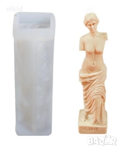 3D Богиня Венус Venus Венера статуя голям силиконов молд форма гипс свещ шоколад смола, снимка 1