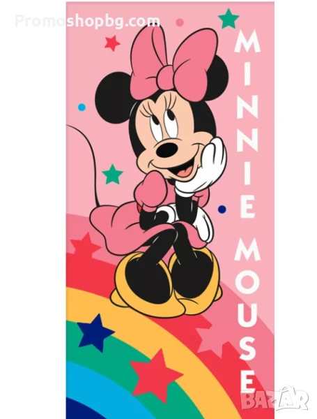 Плажна кърпа, хавлия Мини Маус, 70х140 см, 100% памук, снимка 1